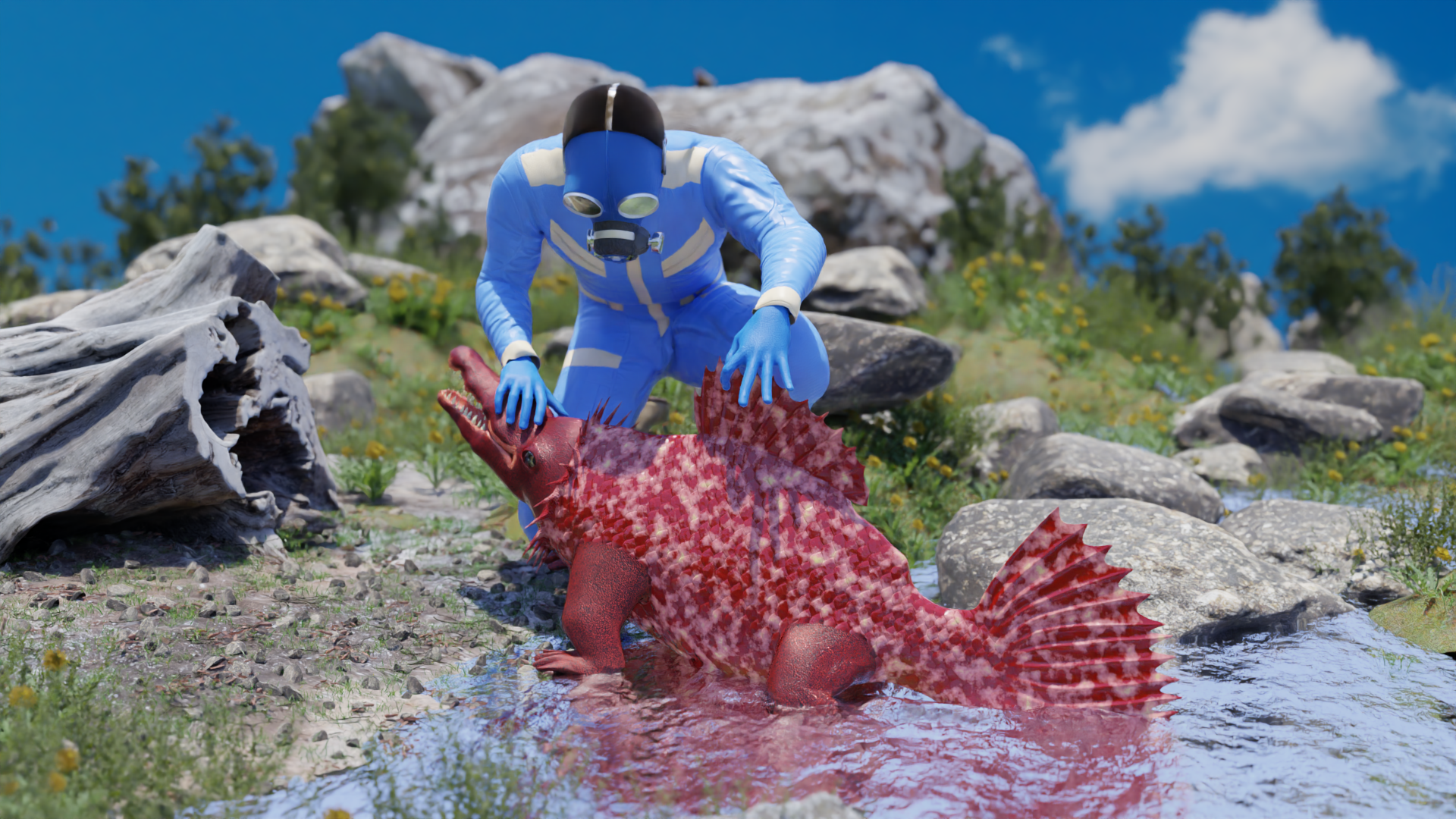 Illustration for The Mystery of the Swamp, a story by Dilman Dila.